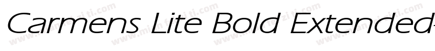 Carmens Lite Bold Extended字体转换